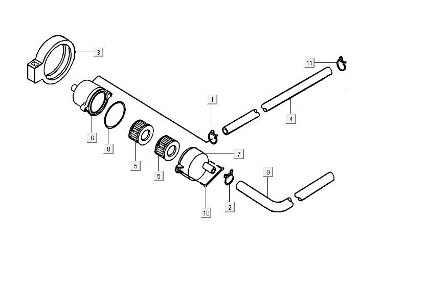 Części filtra powietrza Kymco Super9 2t lc om matblack-żółty