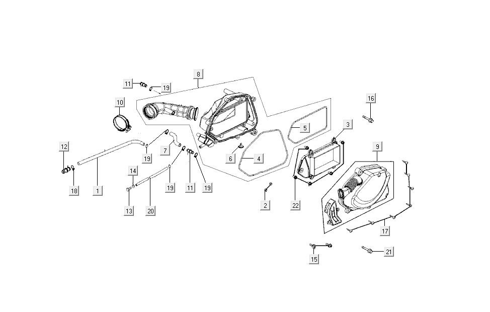Nakrętki filtra powietrza Kymco New Sento 4-suwowe 50i czerwone