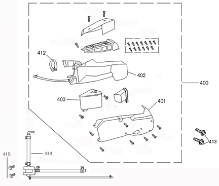 Filtr powietrza Neco Azzuro 125cc srebrny