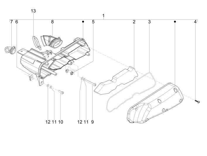 Filtr powietrza Piaggio Zip 50 SP 2006-2013