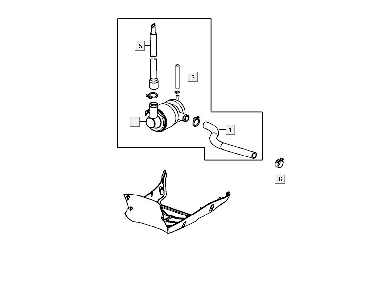Membrana powietrza Kymco Delivery 4-suwowa biała