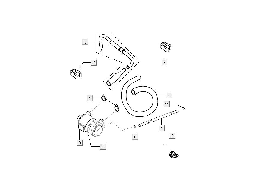 membrana powietrzna Kymco Sento 4-suwowa brązowa
