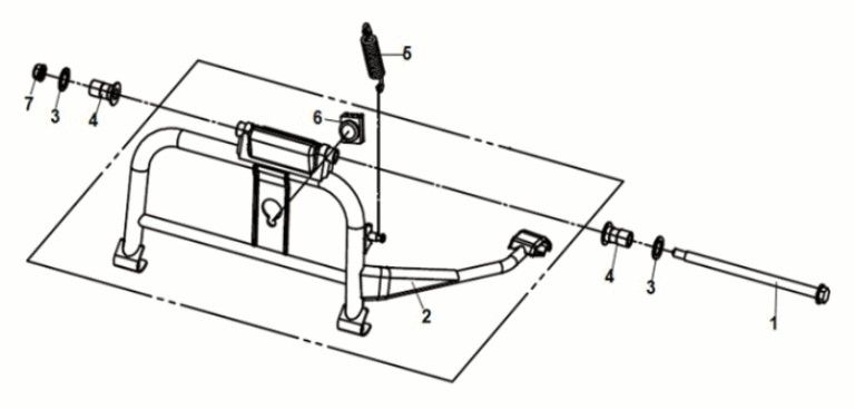 Main Stand Sym Symphony ST 125i LC E5