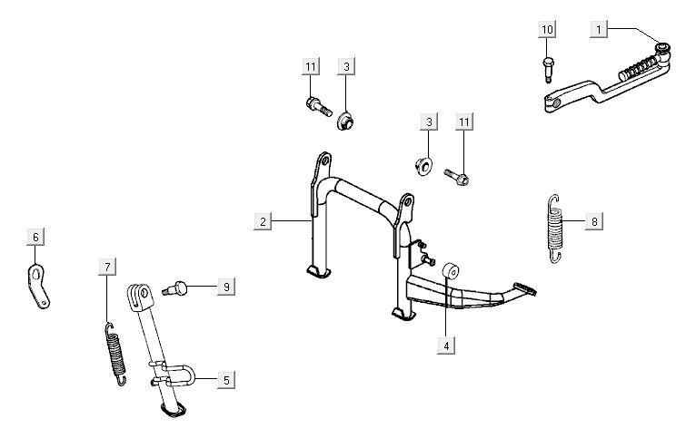 stojak środkowy AGILITY CITY 16 4T 150