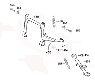 Midstand Fosti Touring 125cc matowy czarny