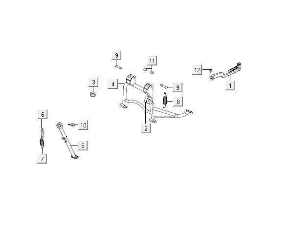 Półka Kymco VP50 4t ac brązowa metaliczny