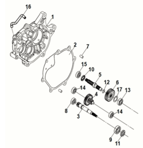 Mission case-drive shaft Sym Jet 14 125I LC E5 2021-2024