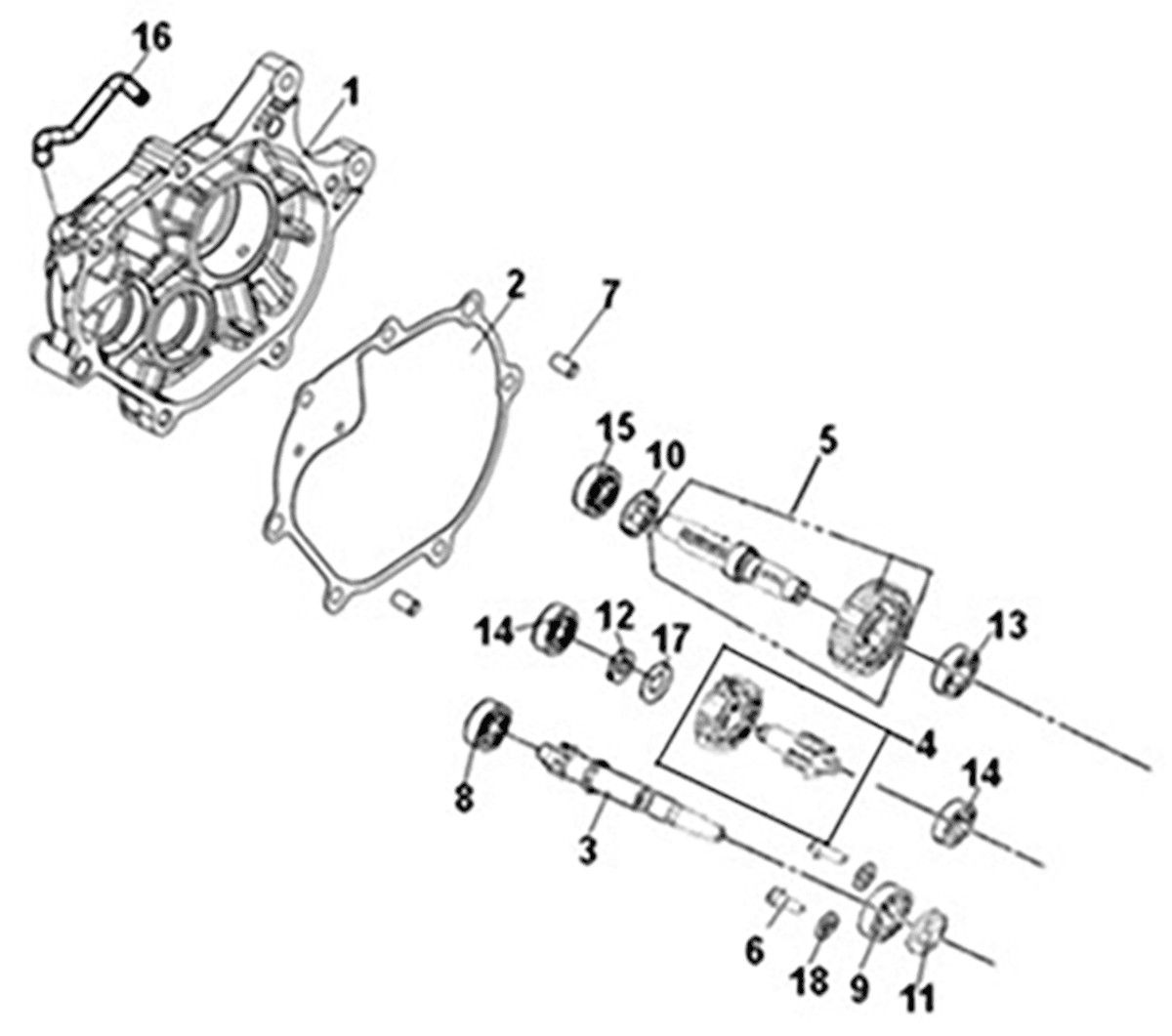 MISSION CASE-DRIVE SHAFT Sym Symphony ST 125i LC E5