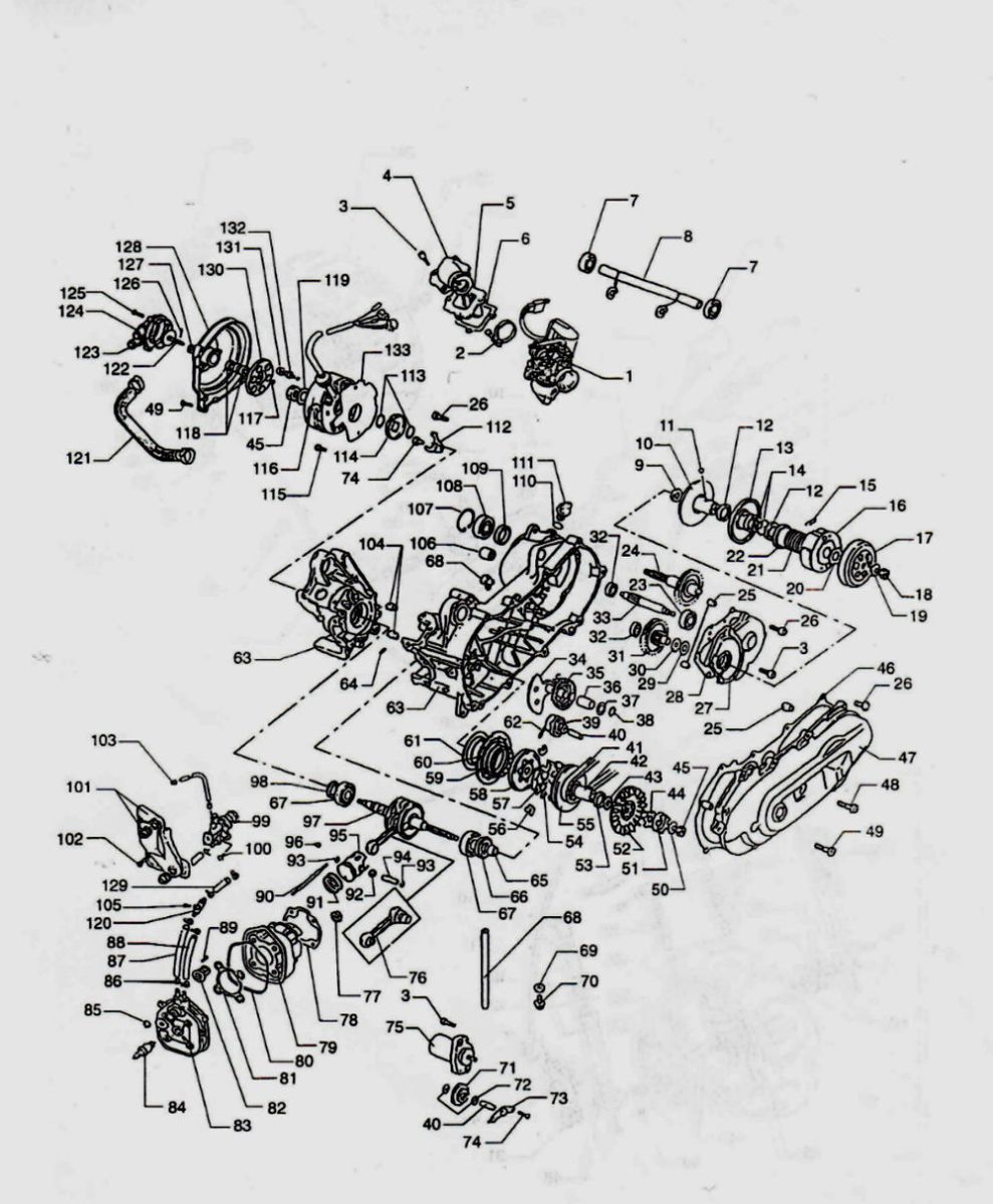 Silnik Beta Ycon niebieski 2005 2-suwowy