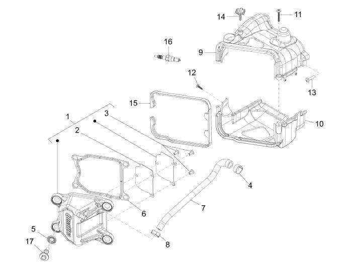 Filtr powietrza Piaggio New Fly 4-suwowy 4-zawór