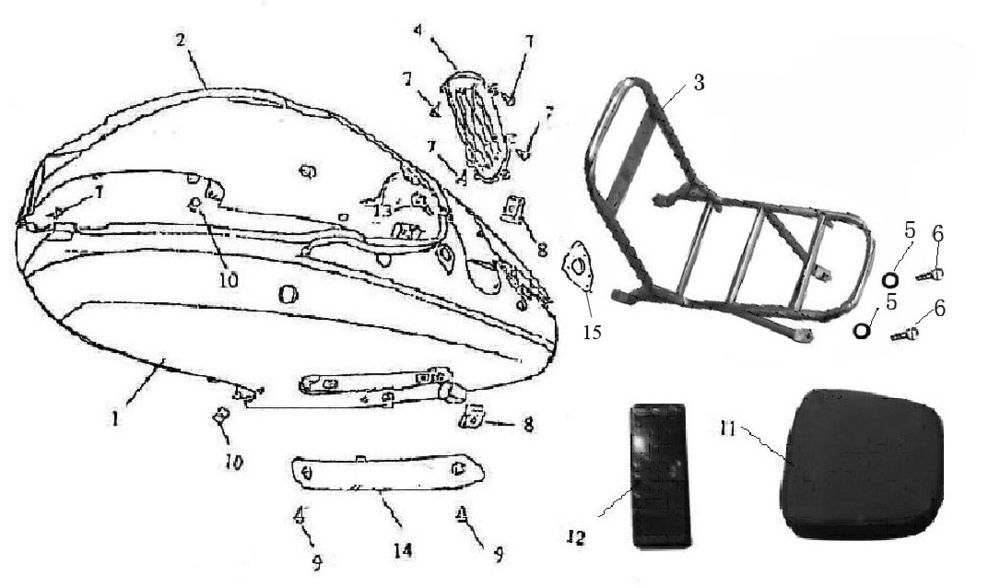 Silnik poszycia Eagle-Wing Torino niebieski krem