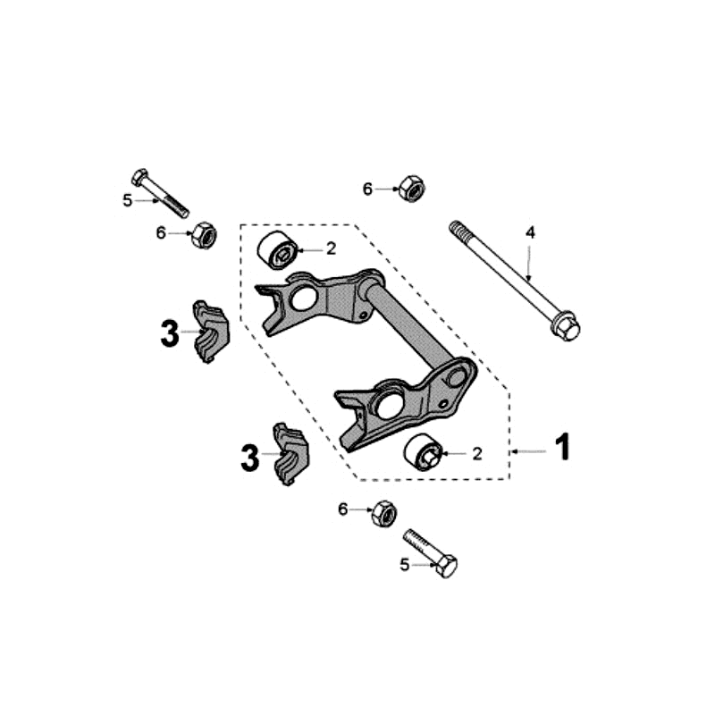 Zawieszenie silnika Peugeot Jet Force LC białe