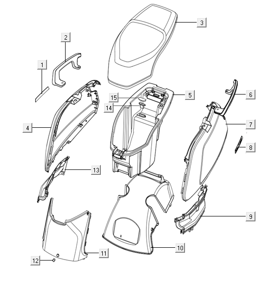Osłona tylna Niu N-pro czarna - czerwona