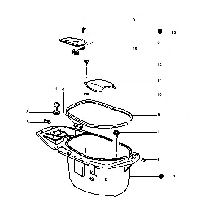 Buddybox Piaggio Typhoon 98-2005 2-suwowy