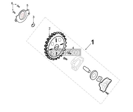 Oil pump Peugeot Tweet 125i E5 FL 2023-2025