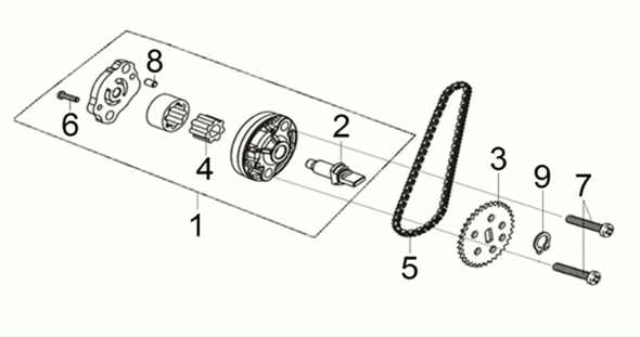 Oil pump Sym Joymax Z 125i E5 2022