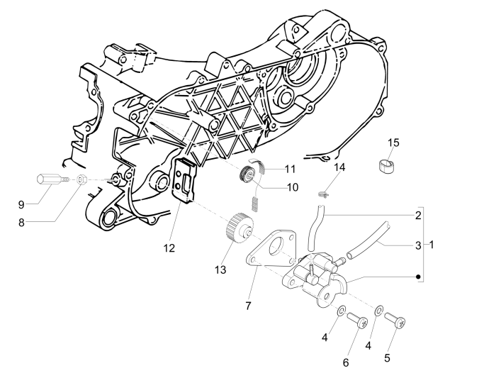 Pompa oleju Piaggio Zip 50 SP 2006-2013