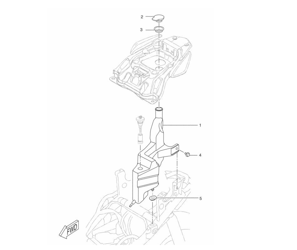 Zbiornik oleju Yamaha Aerox 2-suwowy 2013