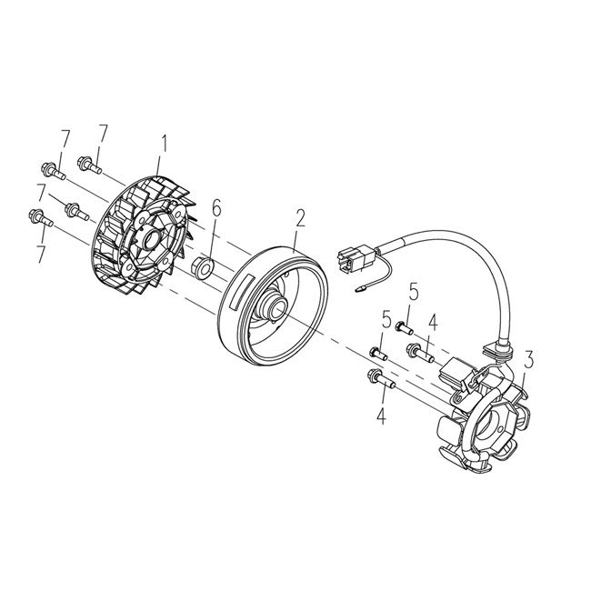 Płetwa chłodząca zapłonu 3B3 50cc (Euro 4; po 2018 r.)
