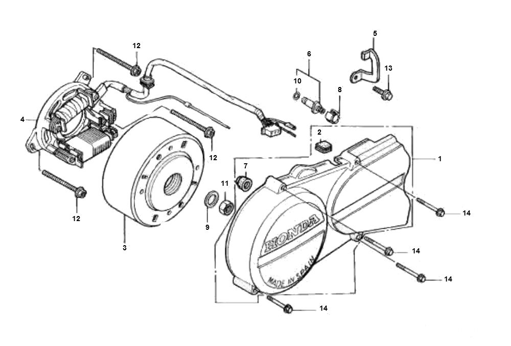 Zapłon Honda MTX-SH
