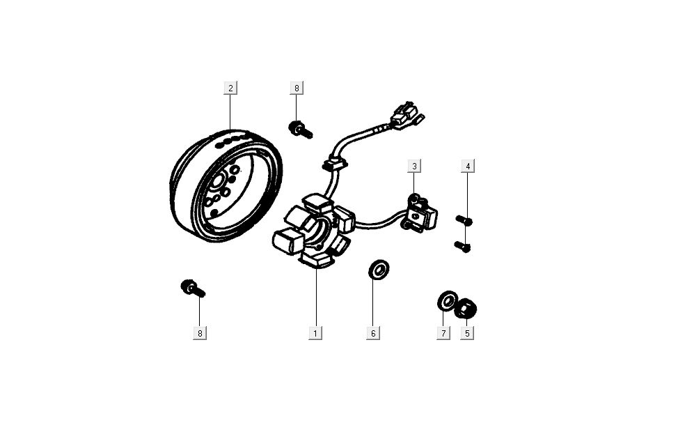 Zapłon Kymco K-Pipe 4-suwowy Biały