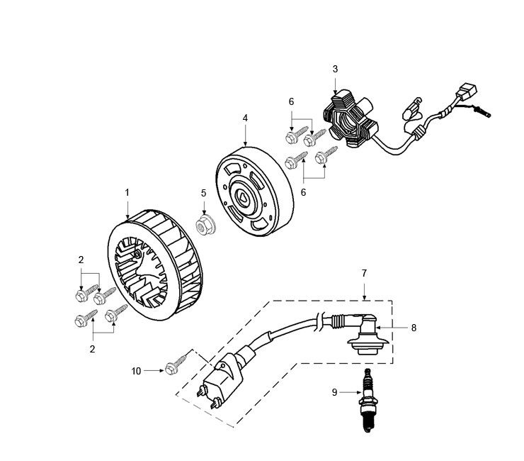 Zapłon Peugeot Speedfight 2 AC E2 2-suwowy