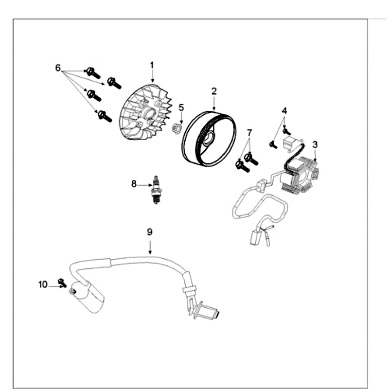 Sekcja zapłonu Peugeot Tweet stary matowy szary