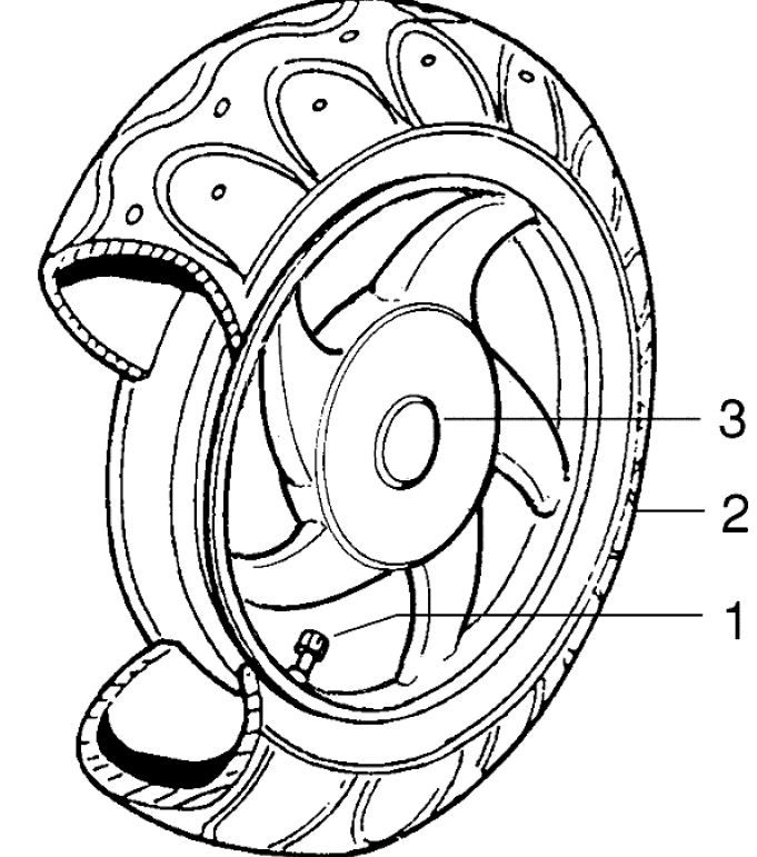 Koło tylne Piaggio Zip RST