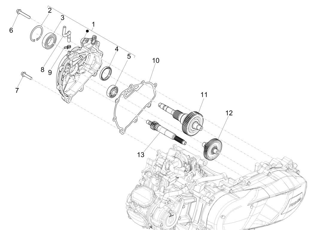 Piaggio Medley 125 ABS E5 2021-2022 (EMEA) Przegląd grupy