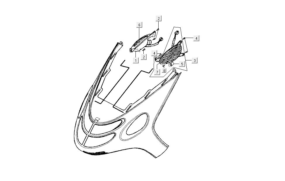 Kierunkowy dla Kymco Dink AC 2-suwowy Silver