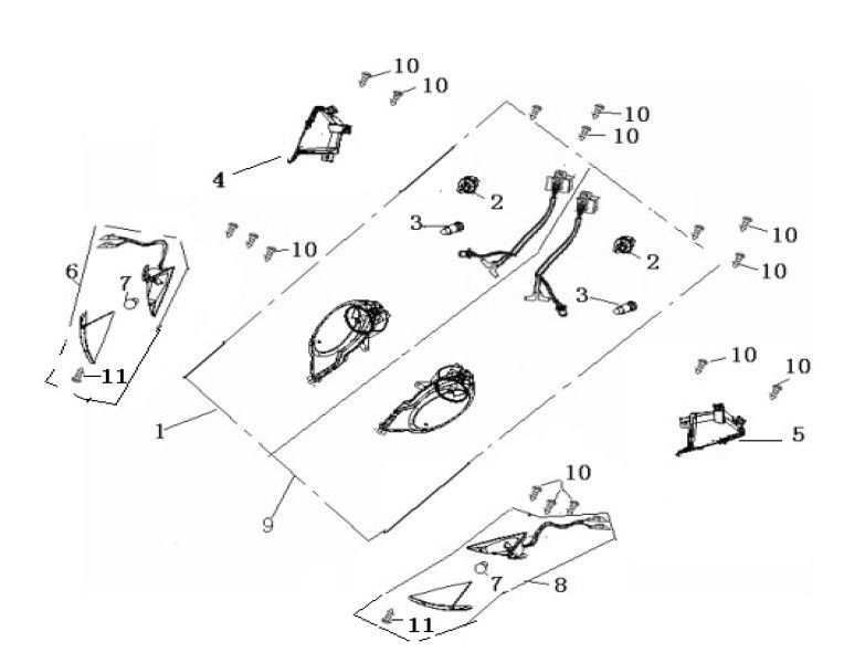 kierunkowskaz Generic Ideo biały 2010 2-suwowy 25