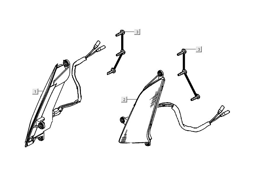 kierunkowskazy Kymco People S 4-suwowy wiśni czerwony