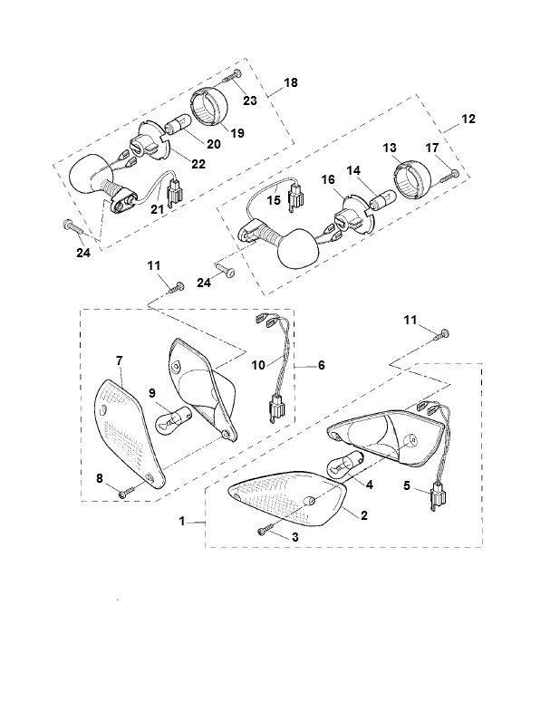 Kierunkowskazy Yamaha Aerox 2-suwowy