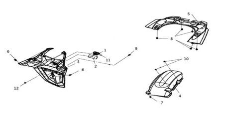 RR. fender Sym Joymax Z 125 E4