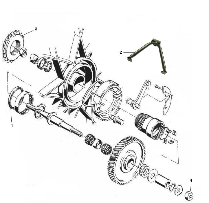 Sachs Piasta Tylna