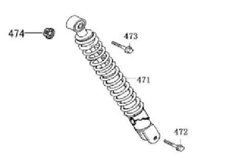 Amortyzator AGM Joy biały