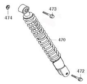 Amortyzator AGM SP50 czerwony