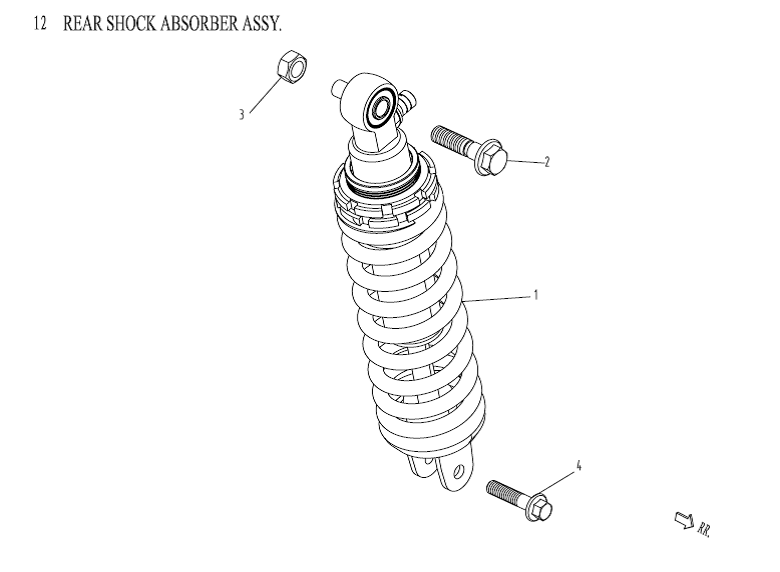 Amortyzator AGM Venom czarny