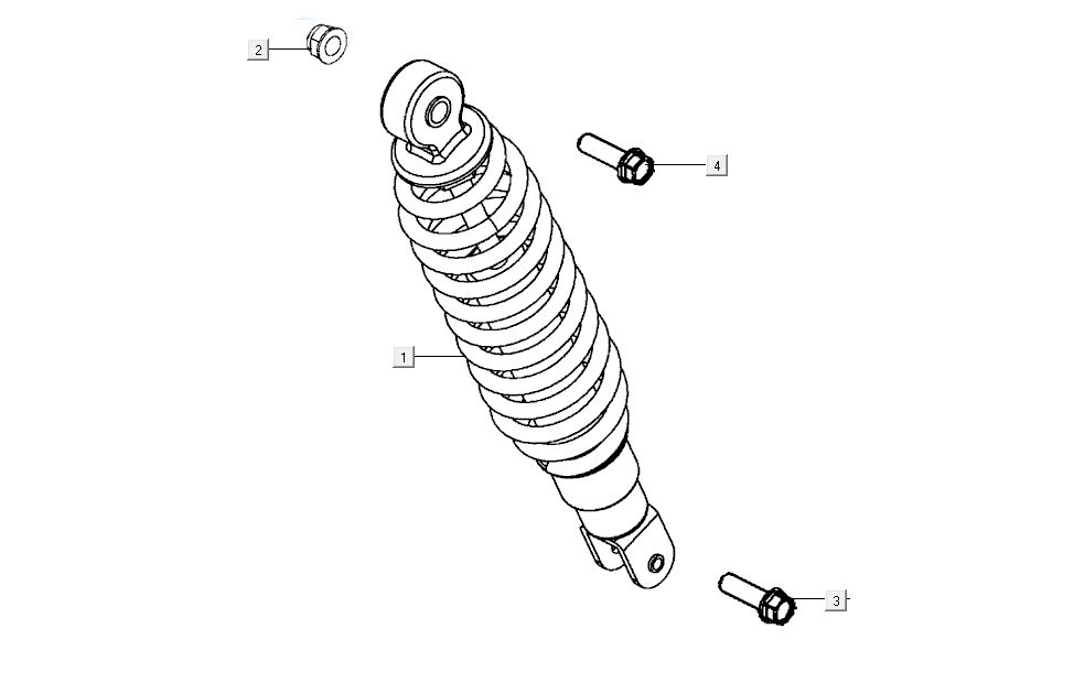 Amortyzator Kymco G-Dink 2-suwowy Ciemnoszary