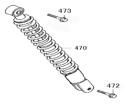Amortyzator Neco Lola creme zielony