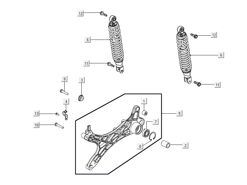 amortyzatory AGILITY 16+ 4T 200i Mat Metallic Light Blue
