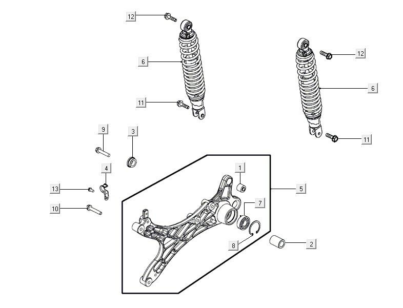 amortyzatory AGILITY 16+ 4T 200i Mat Metallic Silver