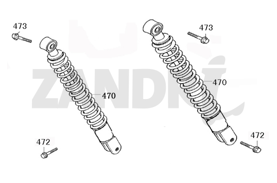 Amortyzatory BTC Riva Sport pomarańczowe