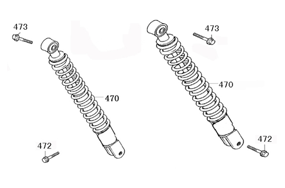 Amortyzatory Chiny VX-S/Riva Sport