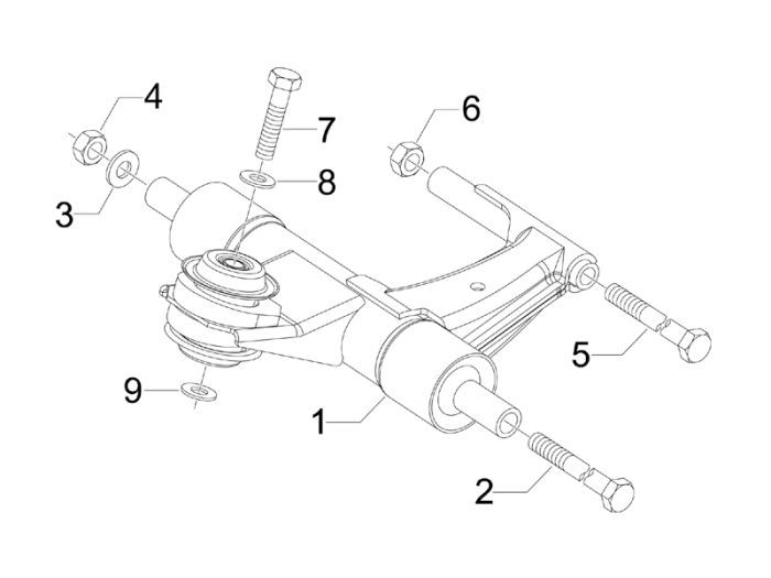 Ramka pomocowa Vespa S 2-suwowy