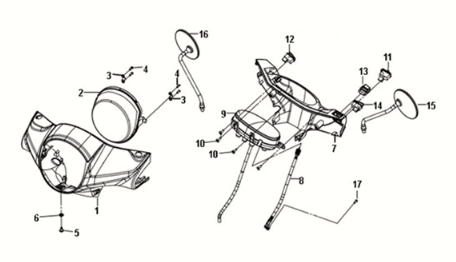 Lampa czołowa Sym Fiddle III 50 E3 Czarna (BK-5560S)
