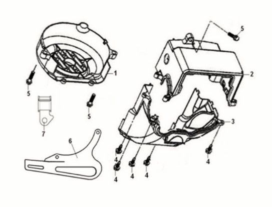 Shroud assy Sym Crox 50 E5