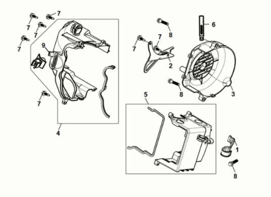 Sym Mio 50I E5 zadaszek z całunem