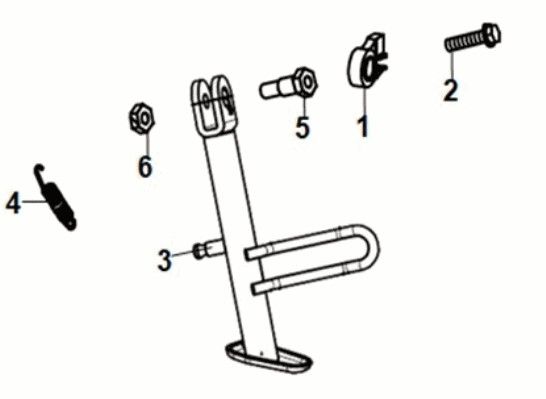 Side Stand Sym Symphony ST 125i LC E5