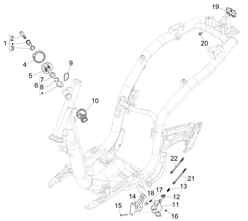 Piaggio Liberty 125 4-suwowy 3V IE ABS zamki (IGET Euro 5)